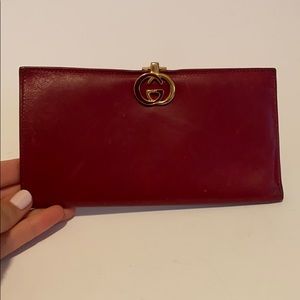 VINTAGE Gucci wallet/checkbook w/ Gucci clasp